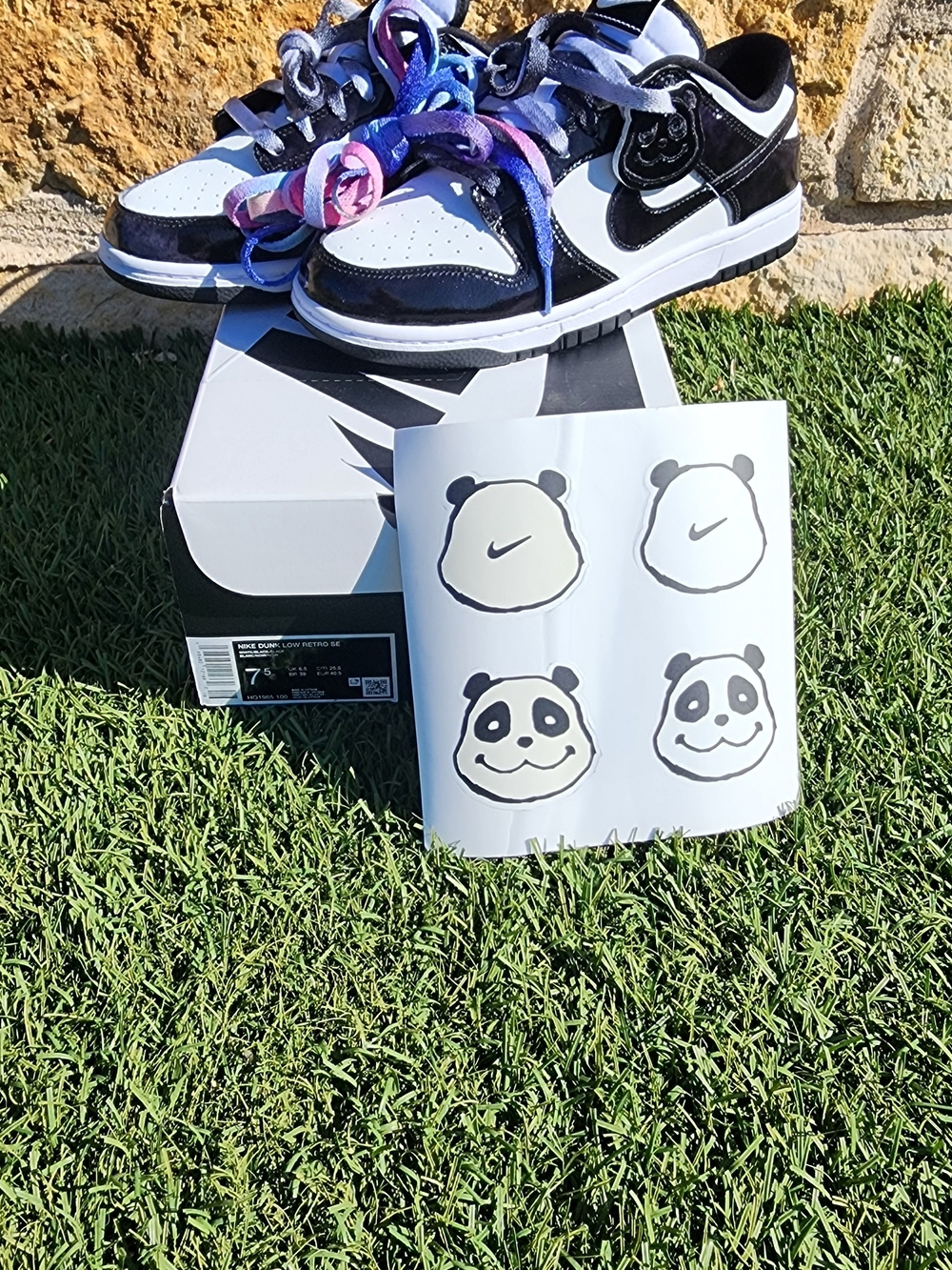 Black and White Panda Dunk Low "Limited Edition" Sneakers - Nike